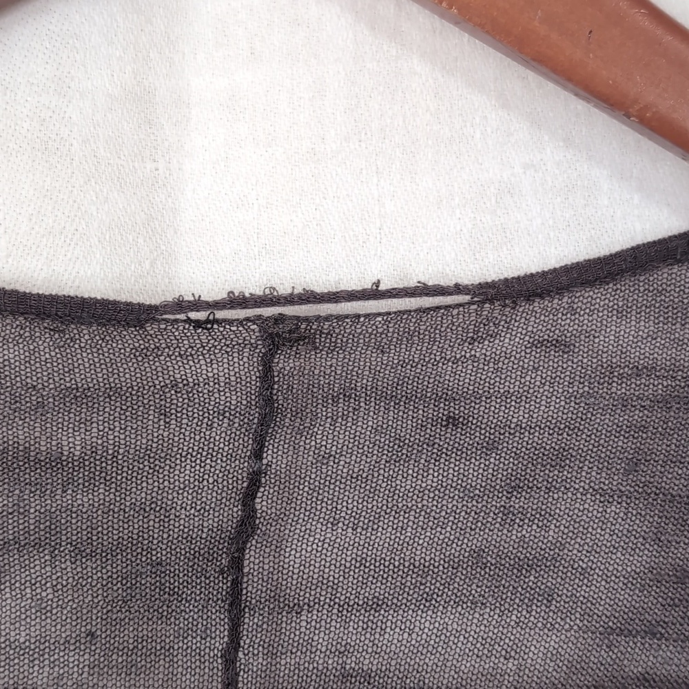 Grey Lightweight Open Front Cardigan Long Length Size Large - Picture 3 of 4